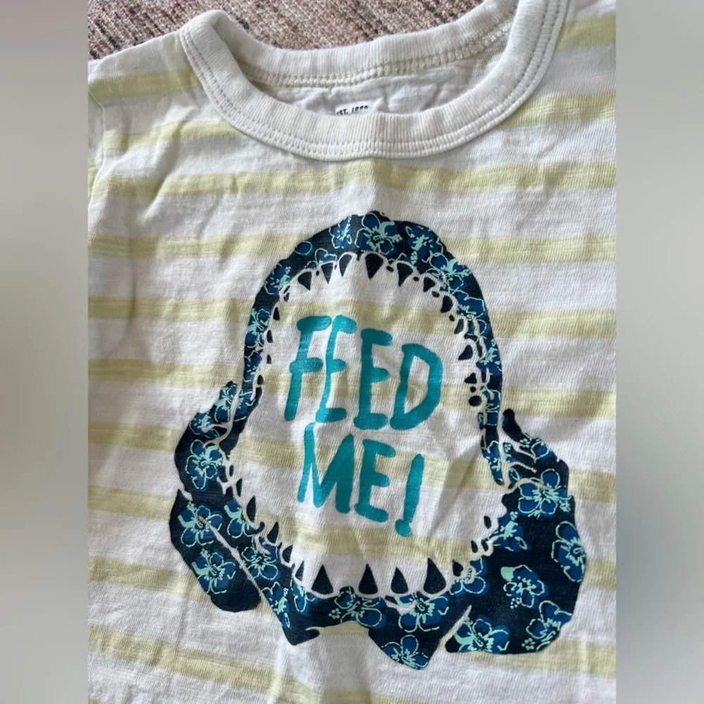 OshKosh B'gosh Yellow and Blue Short Sleeve Tee